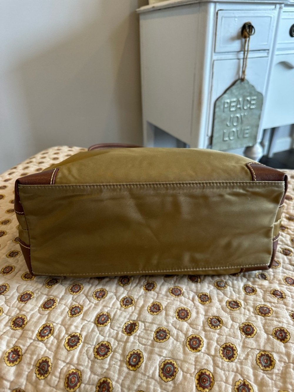 Dooney & Bourke Tan Nylon Everyday Tote - Picture 5 of 9